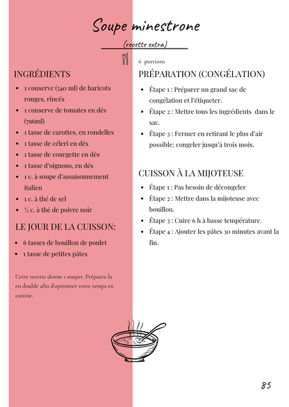 Cuisinez une fois, manger toute la semaine